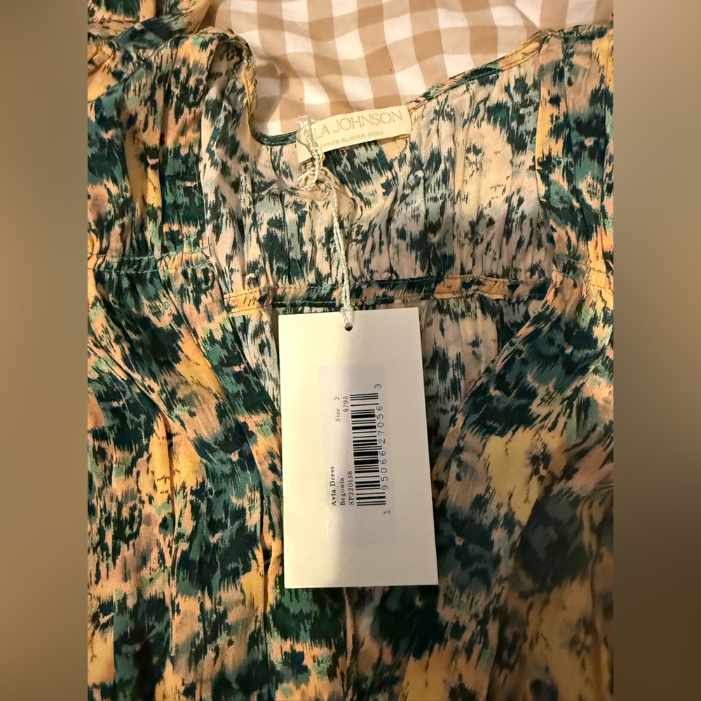 NWT ulla Johnson avia dress size 2 color begonia - Picture 2 of 4